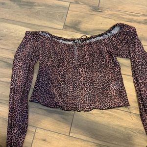 Motel Rocks Sheer Cheetah Top